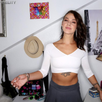 Evelin Stone undressing and showing her sexy Bod