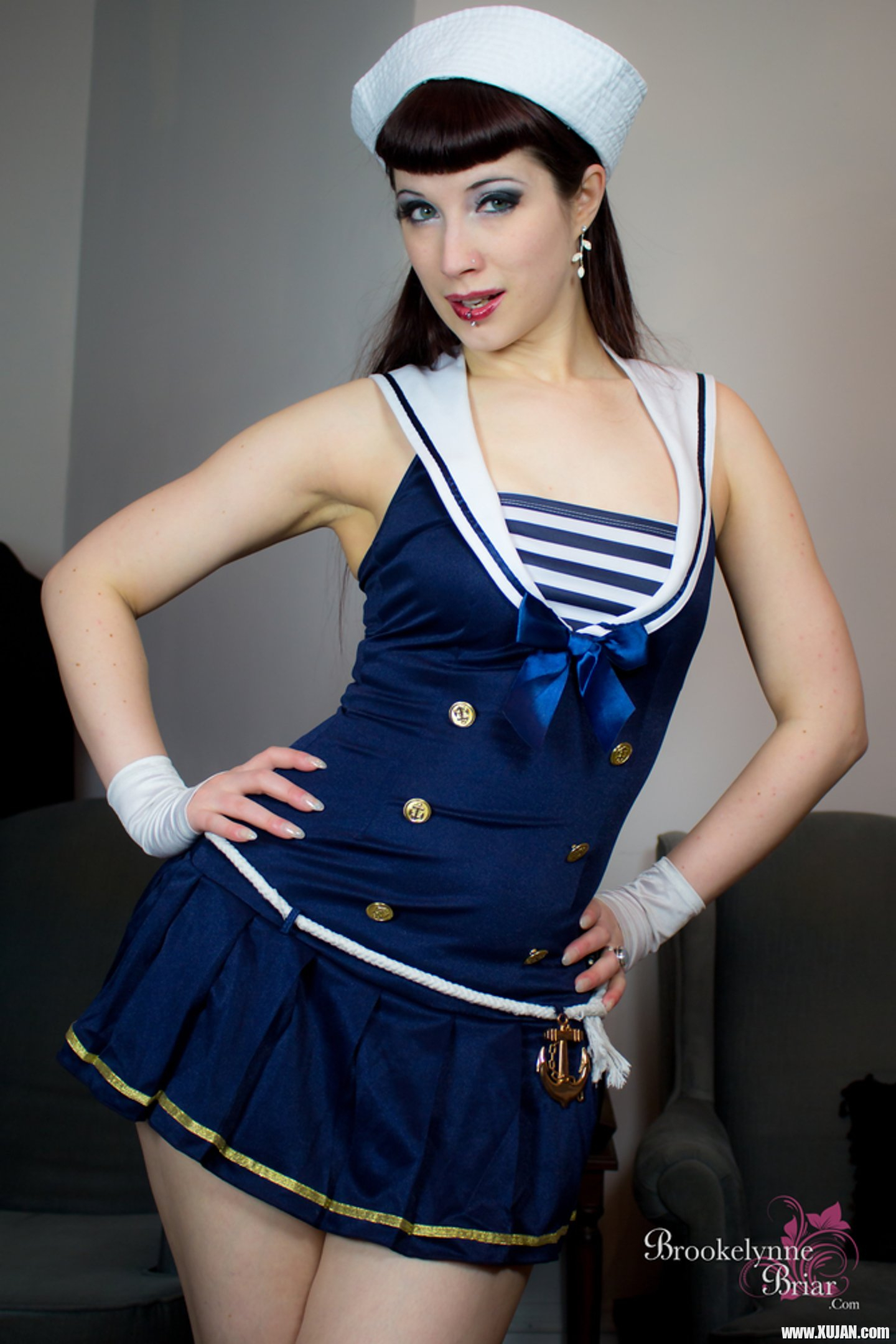 Sexy Sailor Brookelynne Briar removes her Panties - Photo #3496007