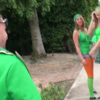 Brooke Wylde sharing Dick on St Patricks Day