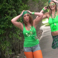 Brooke Wylde sharing Dick on St Patricks Day