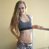 Adorable Keegan Kade gets to reveal her tiny Tits