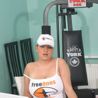 Babe Marysia TakTak at the Gym in a FreeOnes Outfit