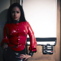 Fetish Model Worship Jasmine playing with a Whip