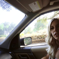 Hot hitchhiker Allie Nicole fucks for a ride