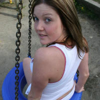 Pictures of teen model Madison Summers teasing at a park
