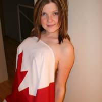 Pictures of teen Madison Summers feeling patriotic