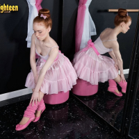Redhead tiny dancer Dolly Little masturbating