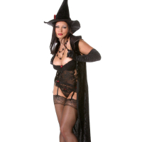 Booby brunette Aria Giovanni dressed as sorceress