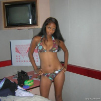ebony teen nude in her room