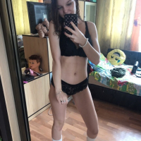 Longhaired teen loves to pose and take nudes