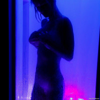 Sexy Sammie takes a shower