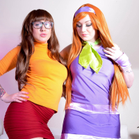 Harmony Reigns and Bestie as Daphne and Velma