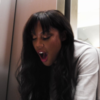 August Skye gets stuck in the elevator then banged by hung mechanic