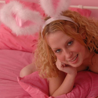 Blonde teen Lucky dresses up as your sexy fuck bunny for easter