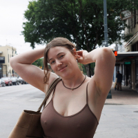 Amazing Riley Nixon flashing her big tits and ass in public