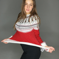 Lovely Melena Maria Rya posing in her new sweater and pantyhose