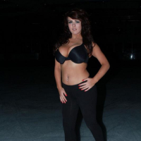 Big boobed British ice skater Robyn Alexandra gets naked on the ice