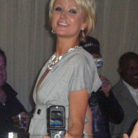 Paris Hilton showing her white panties upskirt paparazzi pics