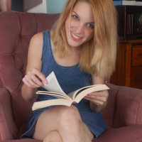 Hairy Bookworm Amarna Miller takes her Clothes off