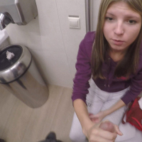 Petite blonde teen Gina Gerson taking hardcore fucking in bathroom