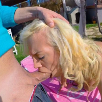 Big tit blonde bombshell Blondie Fesser is pounded hard outdoors