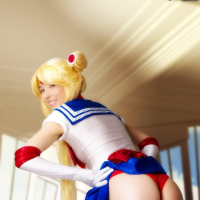 Cosplay girl Stacy is fighting evil by moonlight