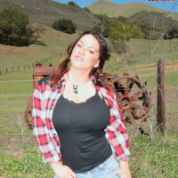 Monica Mendez flashing her huge Melons on a Farm