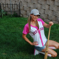 Hot Housewife Kelly playing with a Baseball Bat