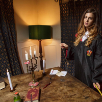 Busty Hermione Granger cosplayer Stella Cox is getting fucked hard in VR