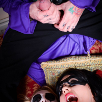 The Joker Cosplay Threesome with Jessica Jensen and Tina Kay
