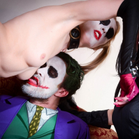 The Joker Cosplay Threesome with Jessica Jensen and Tina Kay