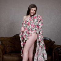 Beautiful teen Emily Bloom shows you whats under her dress in Thian