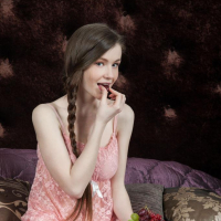 Pretty girl Emily Bloom offers you a taste of her fruit in Fruttu