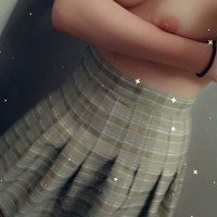 Drinking and trying on new skirts