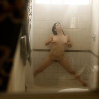 Keira Croft takes a hot and steamy shower
