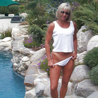 The Lovely Mature Anne Sexy in her Garden