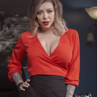 Exciting sexy tattooed secretary Karma Rx loved hardcore