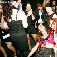 Lascivious european gals bring their mouths and pussies into party play