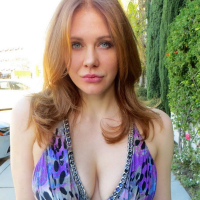 Maitland Ward braless showing huge cleavage while attending the Yuka Style salon