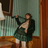 Naughty schoolgirl Ivy Rose strips off her sexy uniform