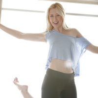 Teen blonde Samantha Rone is slowly undressing her cute panties