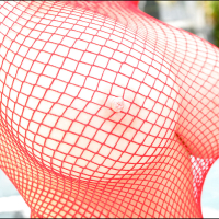 Brunette with huge tits Rachel Aldana superb outdoor nudity spectacle