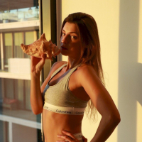 Hot Melena Maria Rya posing in gray underwear by the window
