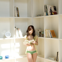 Sexy japanese teen babe teasing in panties