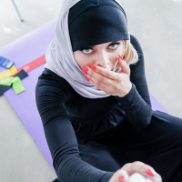 Hot babe Destiny Cruz in sexy hijab gets shagged hard by Tommy Wood