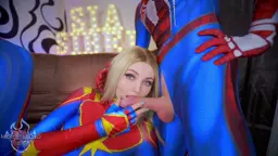 Kapitan Marvel y tstsum e Spider Man in isk Sev katun dildos e anum nran