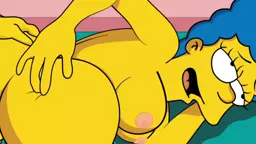 MILF Marge mets hetuyq doggystyle Simpsons porno