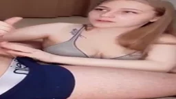 jerk babe big off blonde cum cock to