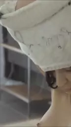 glass takes dildo herself