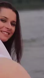 angel naked teases beach spice brunette incredible